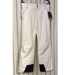 HOTIAN Women's Snow Ski Insulated Waterproof Pants White M